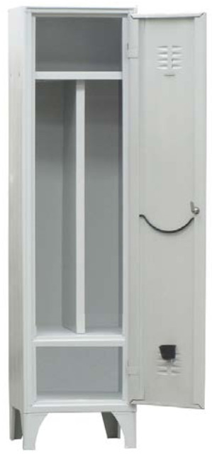 ARMADIO SPOGLIATOIO CON TRAMEZZA E PORTA SCARPE